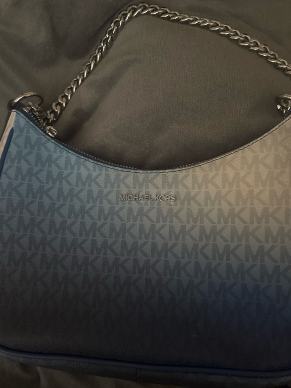 Michael Kors Ombre MK Logo Bag - Blue to white